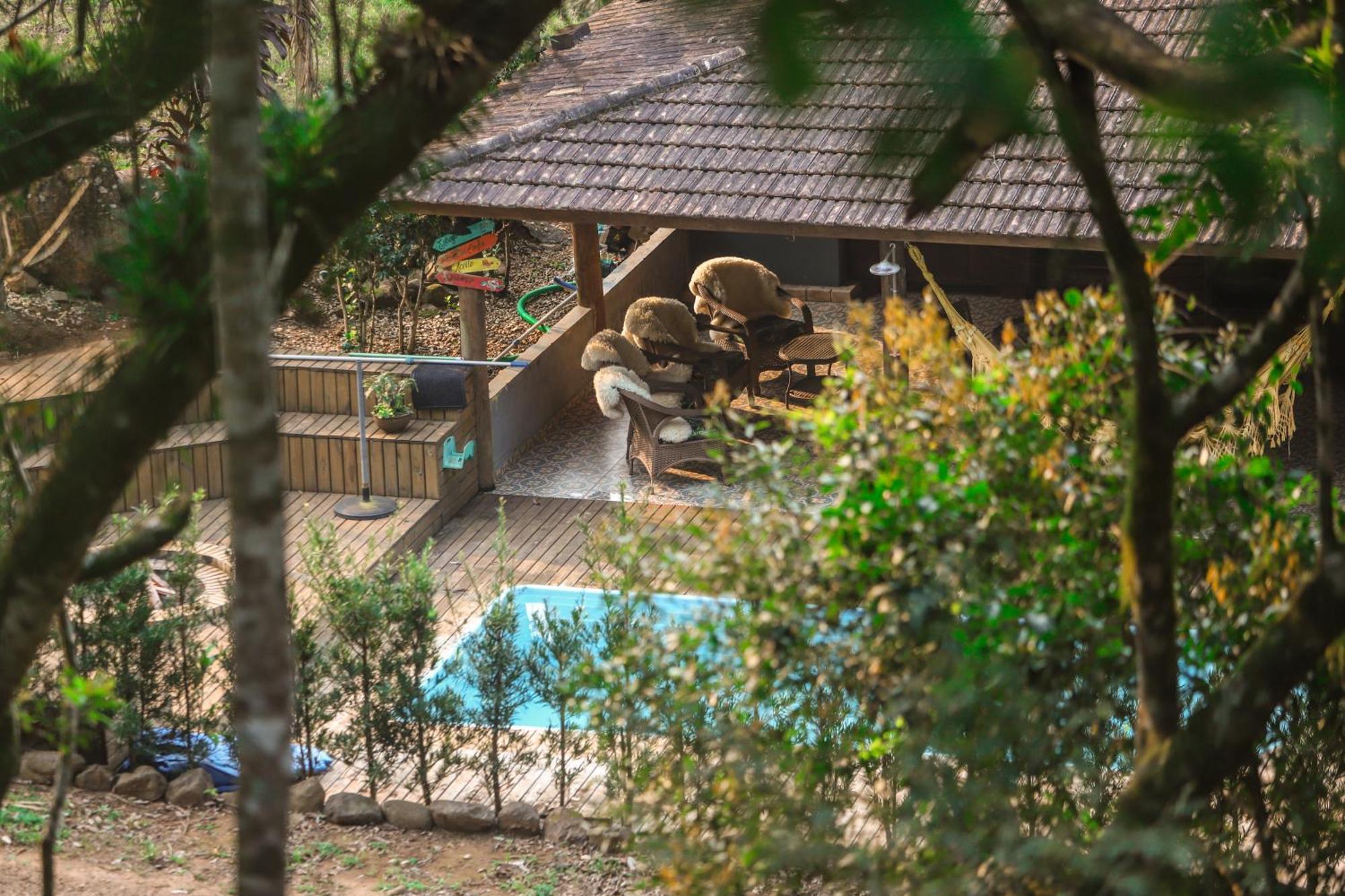 Chale Casa De Pedra, Vivenda Serra Velha, Chales De Montanha Timbe do Sul Buitenkant foto