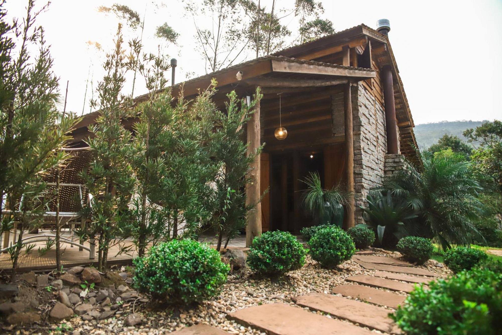 Chale Casa De Pedra, Vivenda Serra Velha, Chales De Montanha Timbe do Sul Buitenkant foto