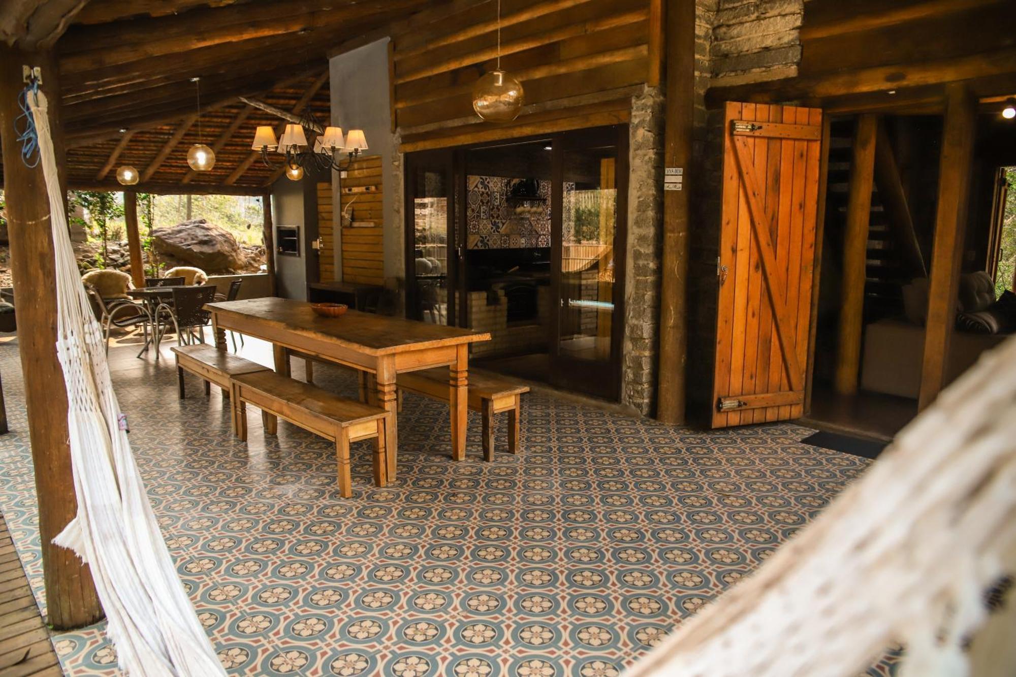 Chale Casa De Pedra, Vivenda Serra Velha, Chales De Montanha Timbe do Sul Buitenkant foto