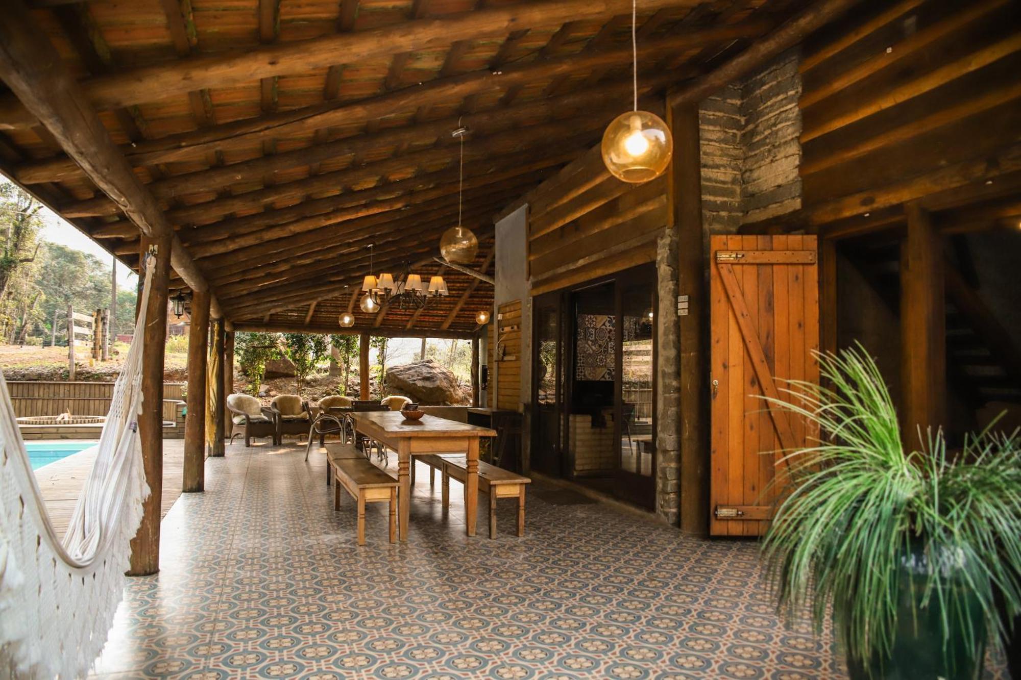 Chale Casa De Pedra, Vivenda Serra Velha, Chales De Montanha Timbe do Sul Buitenkant foto
