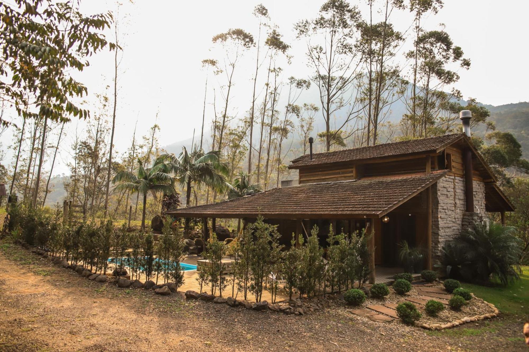 Chale Casa De Pedra, Vivenda Serra Velha, Chales De Montanha Timbe do Sul Buitenkant foto